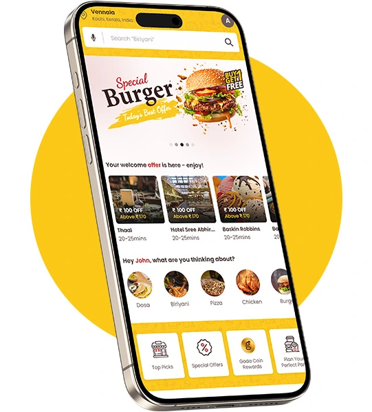 Goda food delivery app